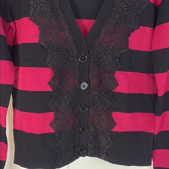 INC Women's Striped Cardigan Sweater - Picture 3 of 4